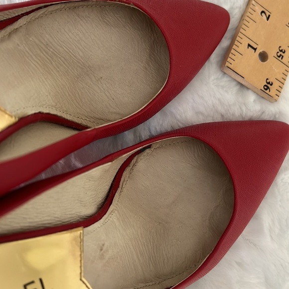 Red leather Michael Kors pumps - Picture 9 of 14